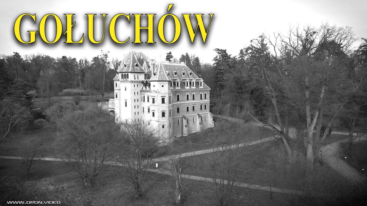 Gołuchów zamek z drona.
