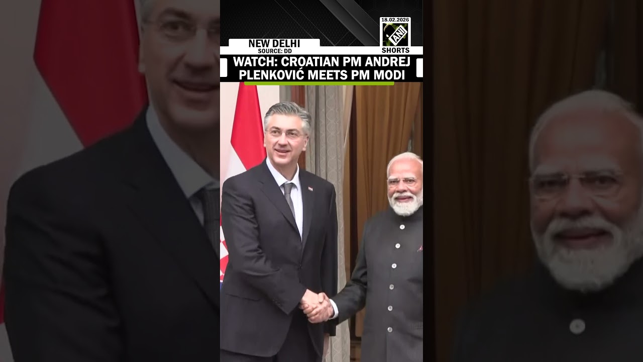 WATCH: Croatian Prime Minister Andrej Plenković meets PM Modi at Hyderabad House