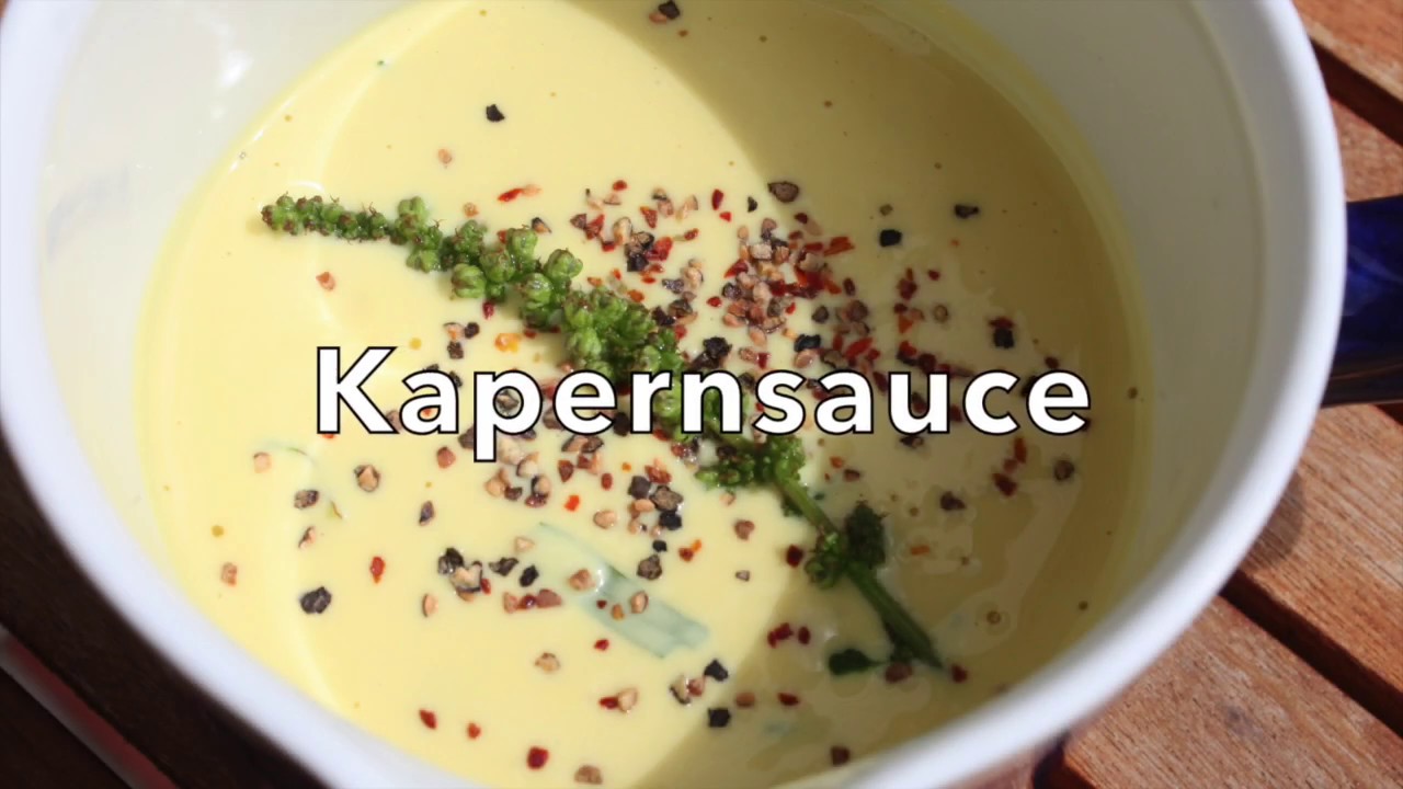 Kapernsauce mit gutem Heinrich - Wildkräutermayonnaise