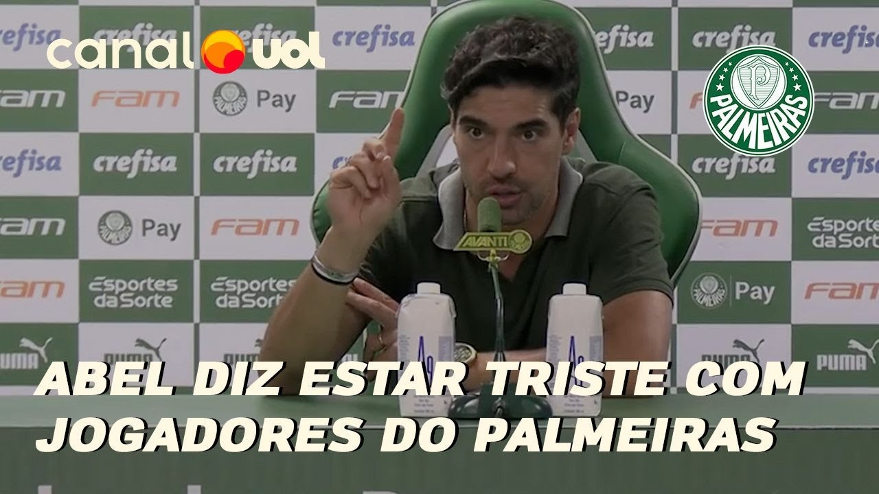 ABEL FERREIRA CRITICA POSTURA DO PALMEIRAS: 'HOJE A GENTE FOI UMA SOMBRA DO QUE SOMOS'