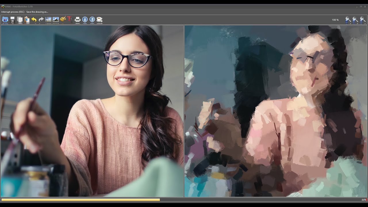 Video Guide - Turn a Photo Into an Artwork Free, Easy and Fast with Photo Editing Tool Fotosketcher