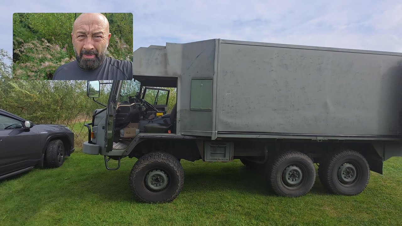 Camping in a Pinzgauer 6 wheel beast