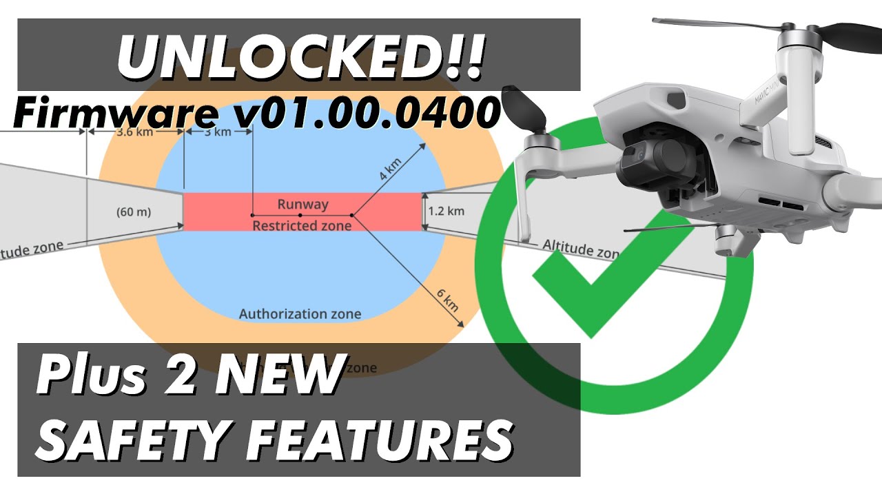 DJI Mavic Mini: Unlock Authorization Zones plus 2 New Safety Features | Firmware v01.00.0400