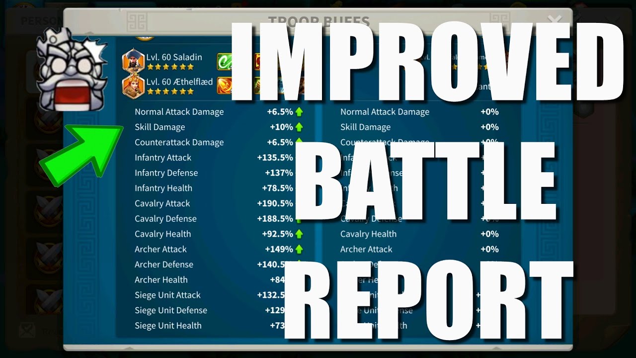 ARE SKILLS STACKING FROM COMMANDERS? - done tests with the improved battle report - Rise of Kingdoms