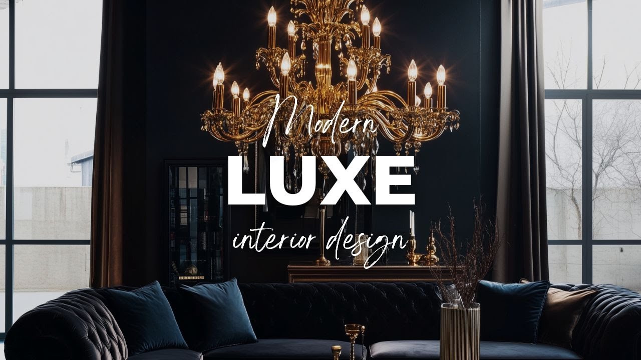 Modern Luxe Interior Design: The Power of Color, Gold, and Glamour [4K]
