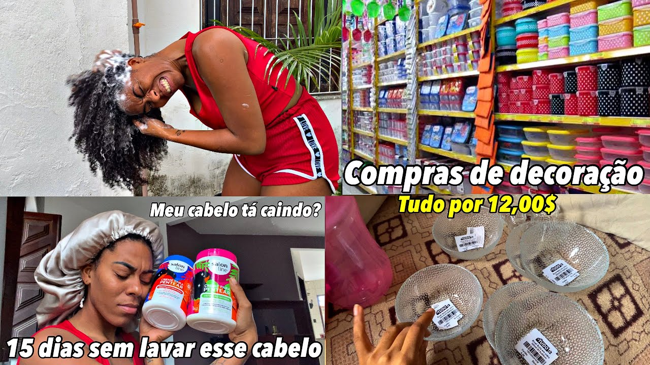 Compras na loja de 12,99$| tô odiando meu cabelo e + vlog