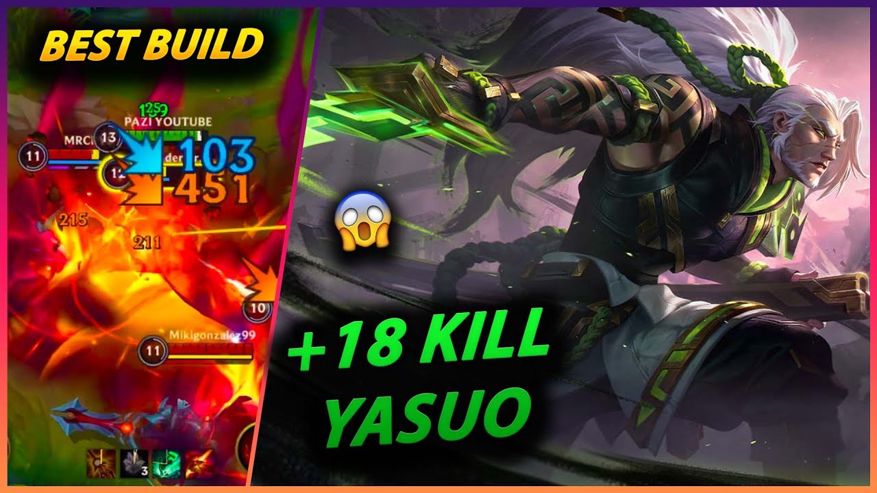 MAÇI BİTİREN HAREKET +18 KILL YASUO | BEST BUILD - Wild Rift