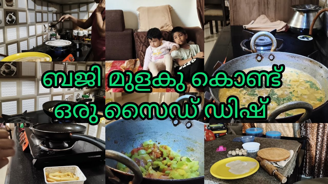 ബജി മുളകു കൊണ്ട് ഒരു സൈഡ് ഡിഷ് #baji #cooking #palakkad #food #dayinmylife #family #sneha #minivlog 
