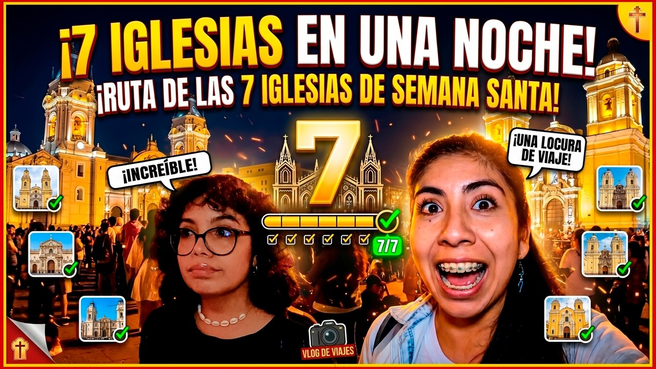 Recorrimos las 7 IGLESIAS desde BARRIOS ALTOS hasta la CATEDRAL DE LIMA | Semana Santa | @zac&zri