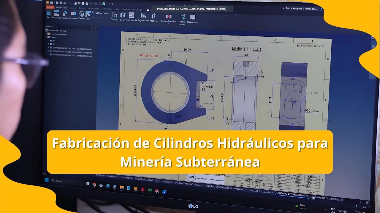 Fabricación de Cilindros Hidráulicos para Minería Subterránea – Soluciones Extremas con Fuelles