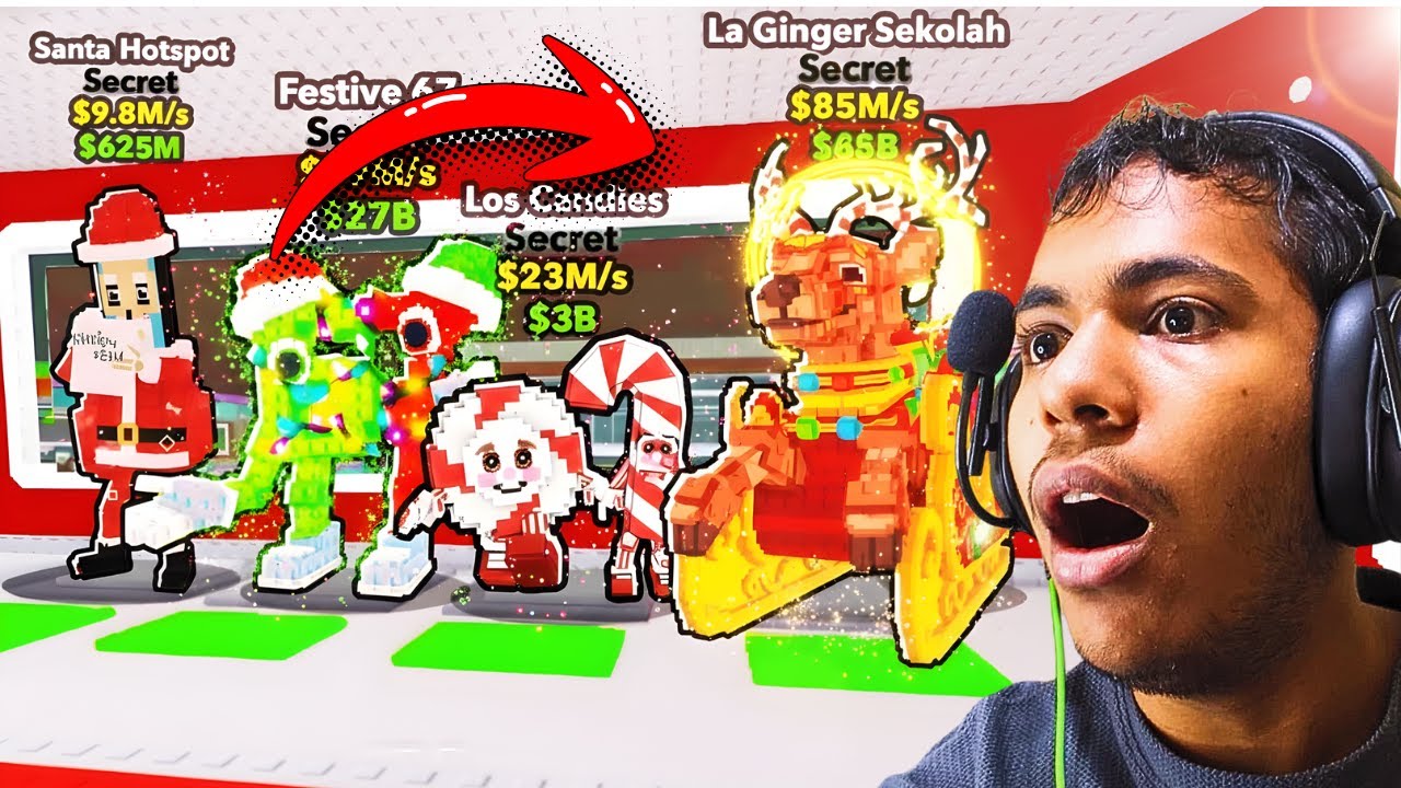 I PLAYED THE CRAZIEST CHRISTMAS UPDATE IN STEAL A BRAINROT 🎄😱