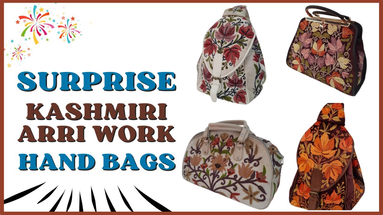 Exquisite Kashmiri Aari Bags Collection | Kashmiri embroidery