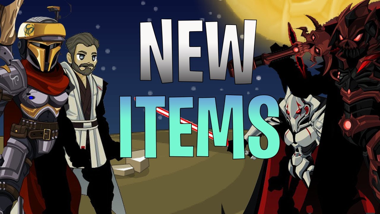 AQW New Cyber Blinding Light of Destiny + DarthKnight Set | Legion Draconic Emperor + Starwars Sets!