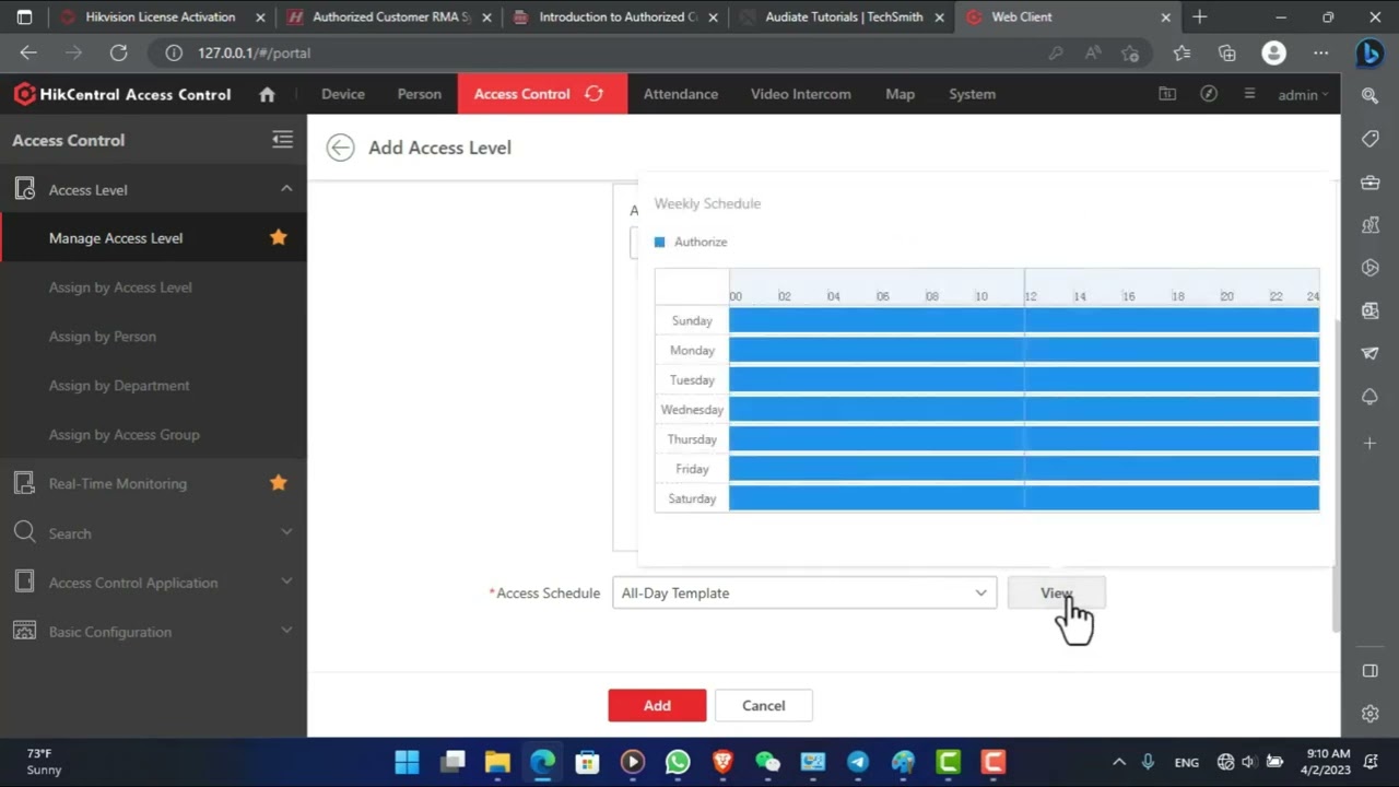 How Can Add Access Control on (HikCentral Access Control )