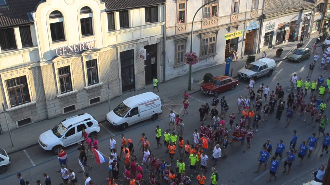 Youth Football Festival 2015 Hungary Kaposvár - procession