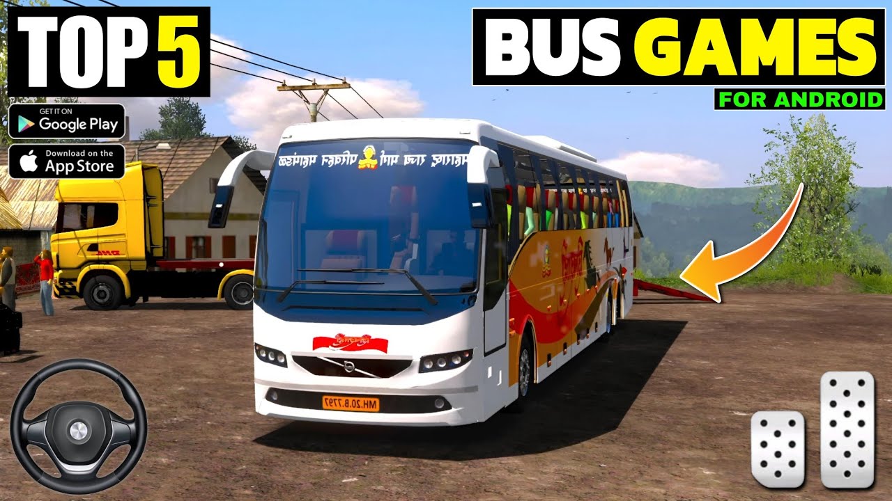 TOP 5 BUS SIMULATOR GAMES FOR ANDROID! BEST BUS SIMULATOR GAMES FOR FOR/INDIAN BUS GAME