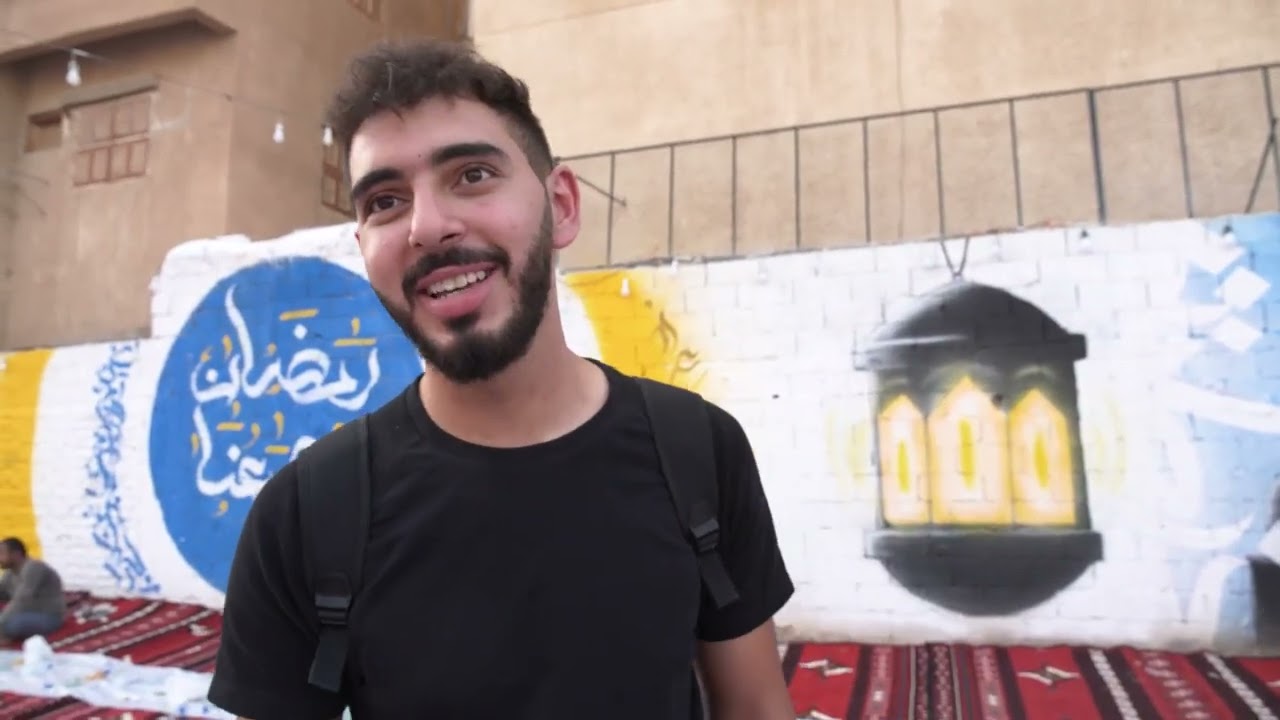 الإفطار الجماعي في حي النصر - إفطار اهل المدينة غير  🕌🌙✨| Collective breakfast in Medina #يوسف_يكتشف