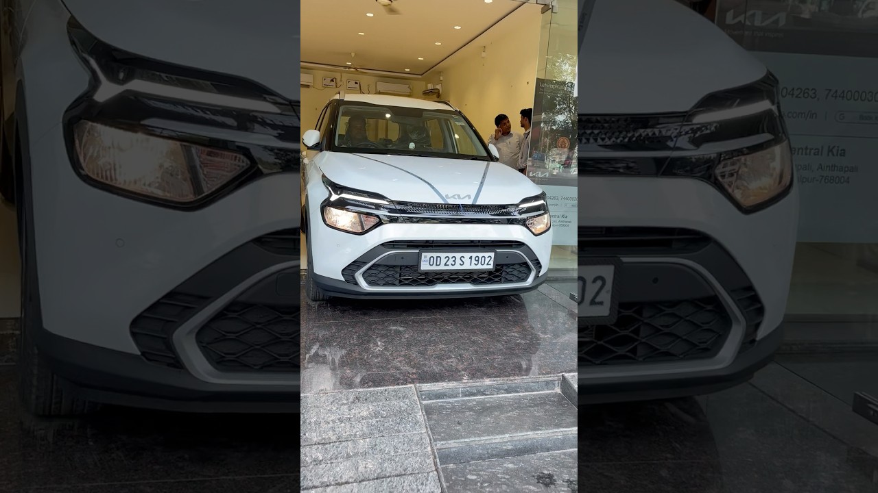 kia Carens delivery white colour 7 seater jada features milega ertiga se #carens