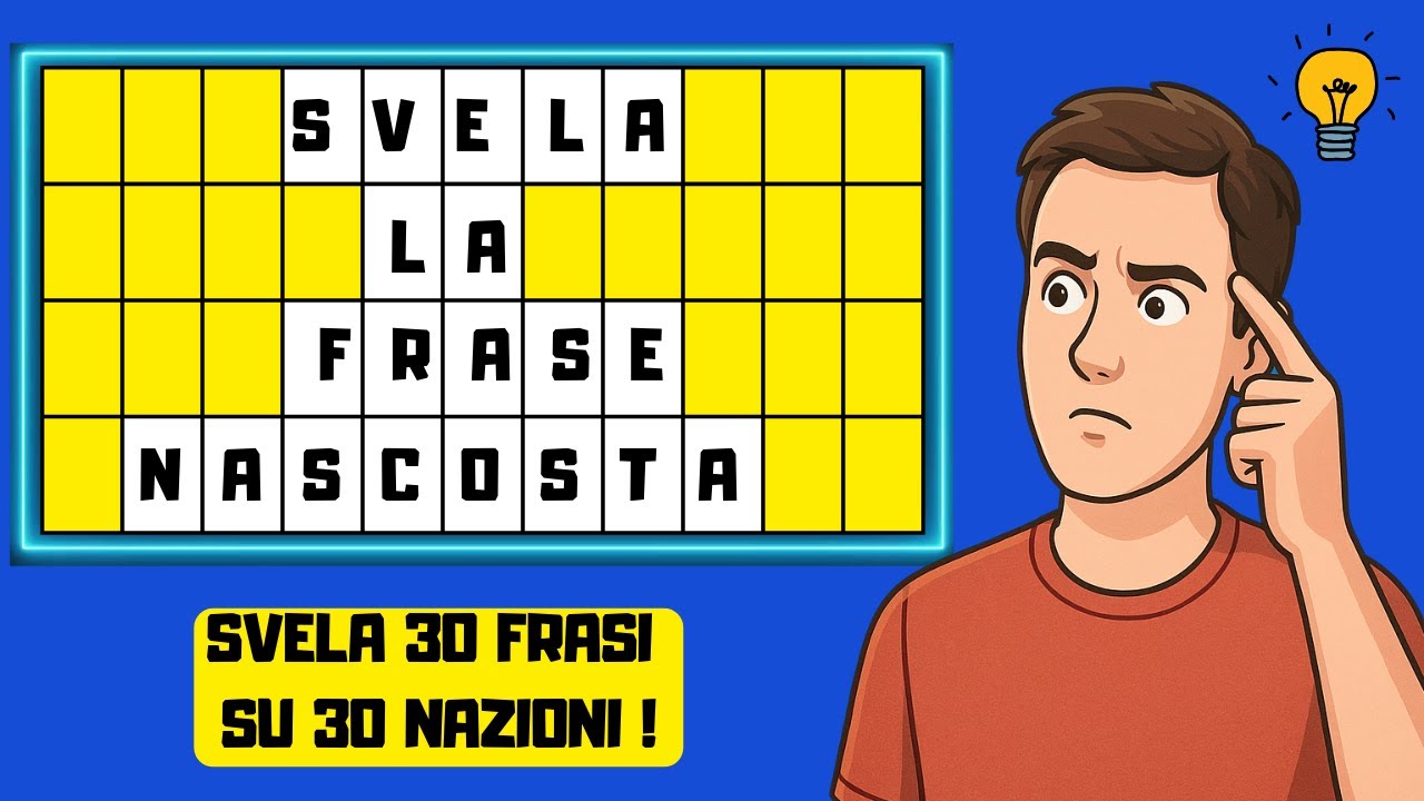 🌍 Sfida la tua mente con 30 frasi misteriose sui Paesi del Mondo! ✨