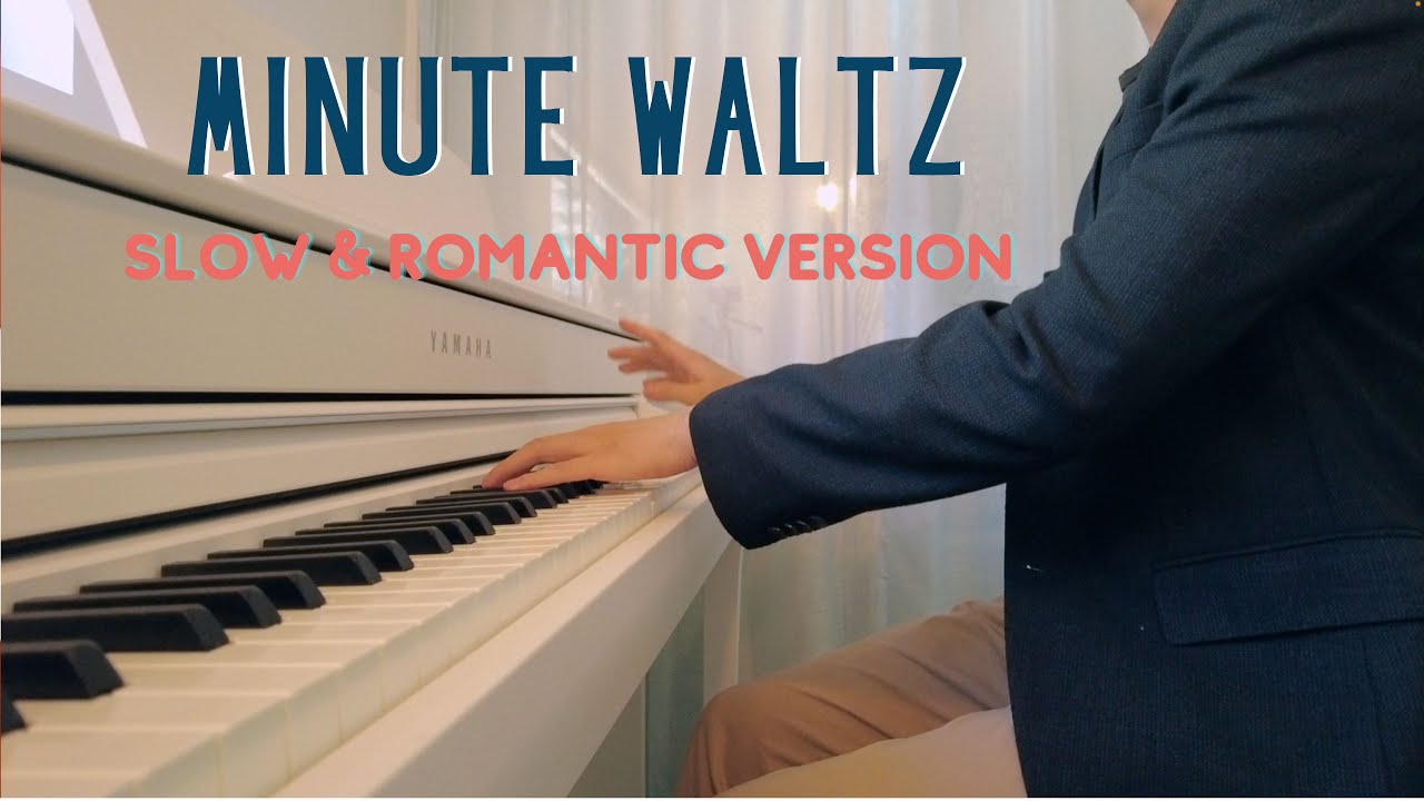 Slow and Romantic MINUTE WALTZ played in 3 minutes - (Chopin - Op.64 No.1)