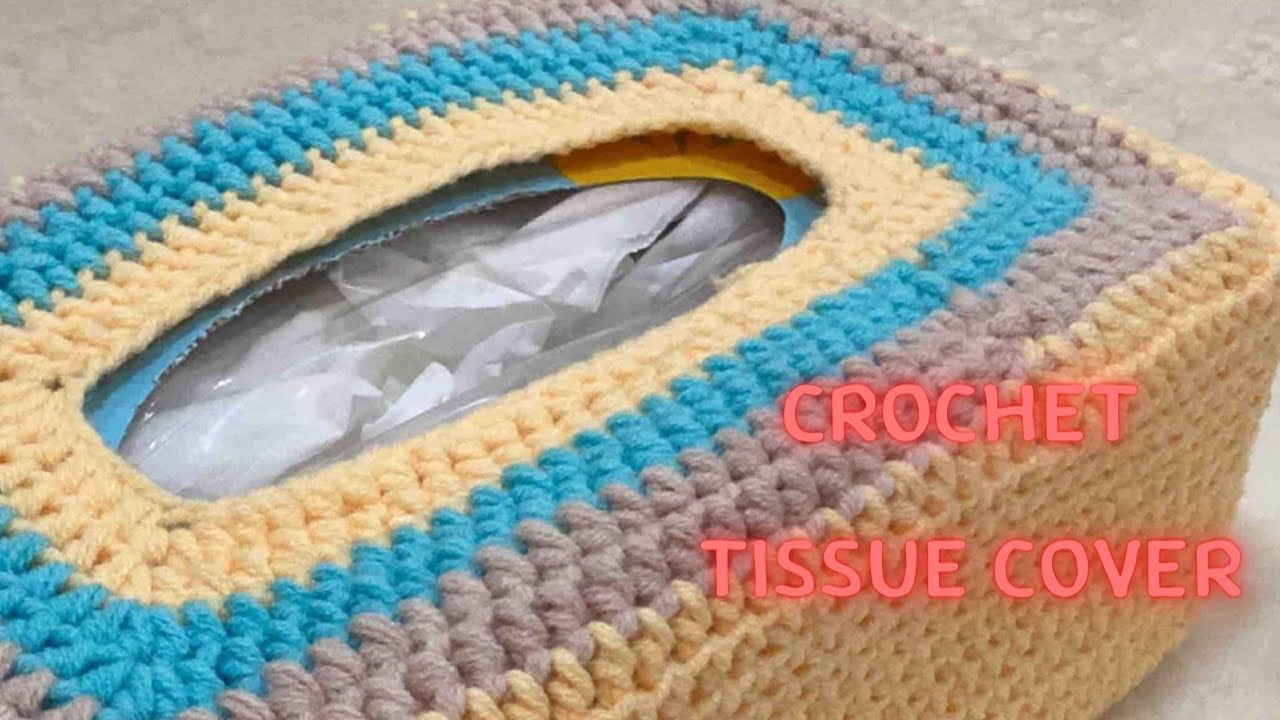 How to make  tissue cover*hdc*  ถักโครเชท์กล่องชิชชู่