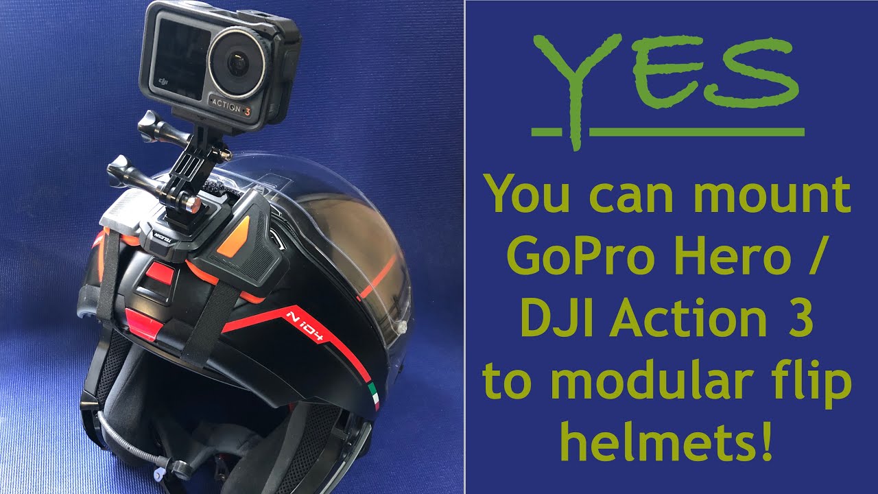 How to fit GoPro / DJI / Ace Pro camera to a modular flip helmet