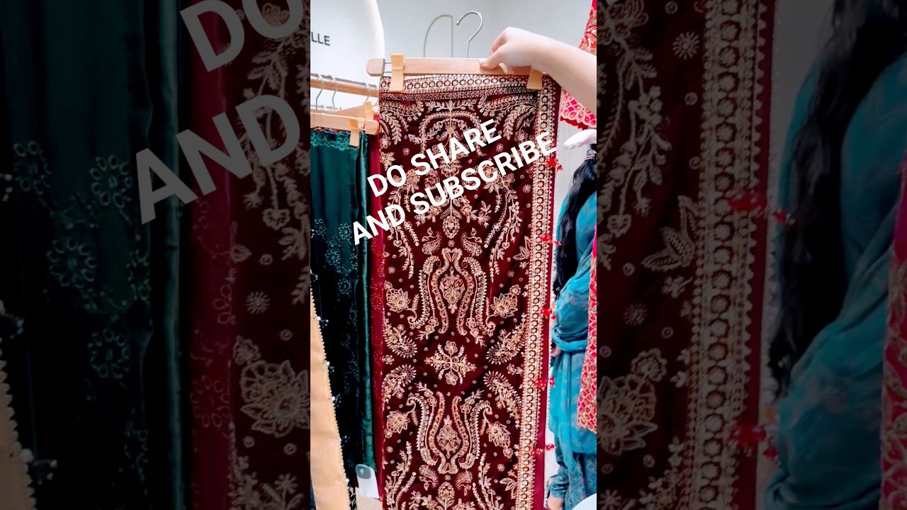 ❤️BAROQUE | VELVET SHAWLS | NEW ARRIVAL 2025 ❤️ WhatsApp at+923291374913 #weddingdress #wedding