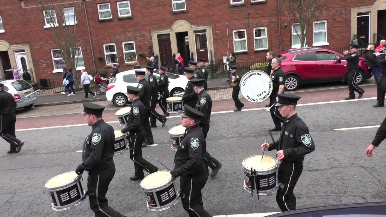Cloughfern Young Conquerors @ Andy Tyrie Focus Group Mural Dedication 2016