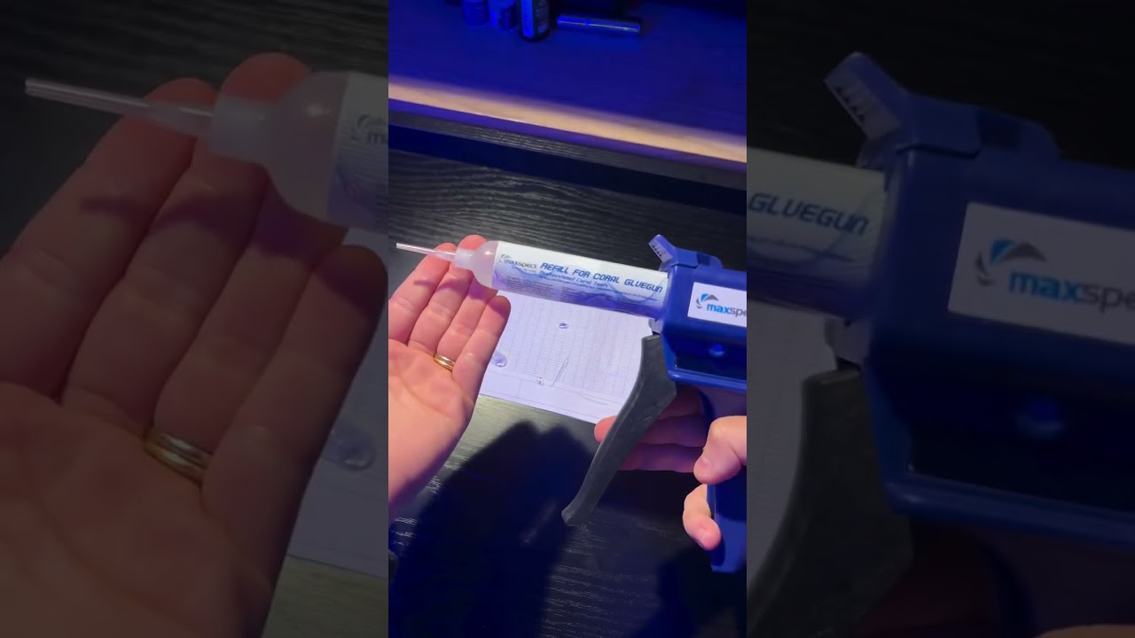 Maxspect Coral Glue Gun: Stop the messy hands! Reefers' secret tool for perfect fragging. #maxspect