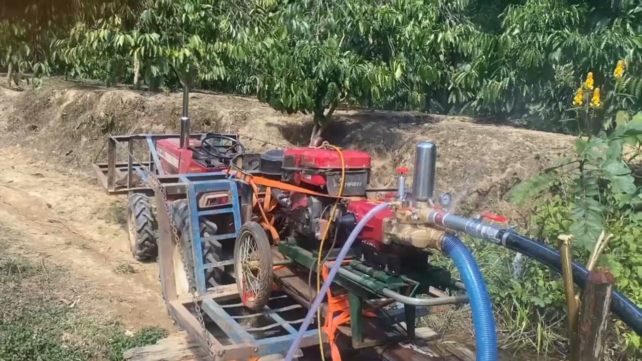Đầu bơm nước cao áp đẩy xa 1km đất dốc