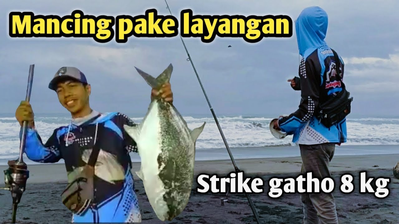 mancing pasiran. strike ikan gatho besar,mancing di pantai cemara jayanti.cidaun.cianjur selatan.