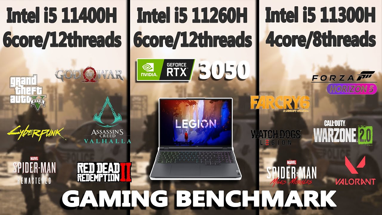 Тестирование производительности в играх: Intel i5 11400H против 11300H против 11260H | #rtx3050 #...