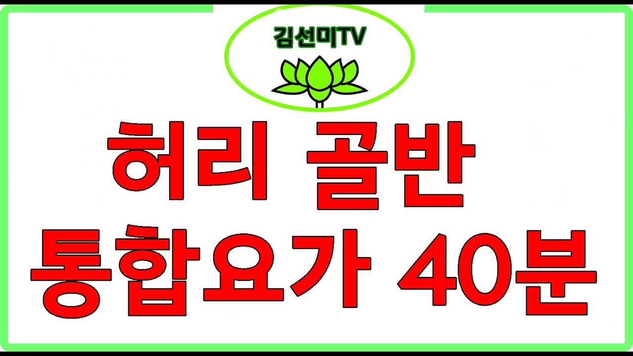 허리 골반 통합요가 40분[요가라이브]