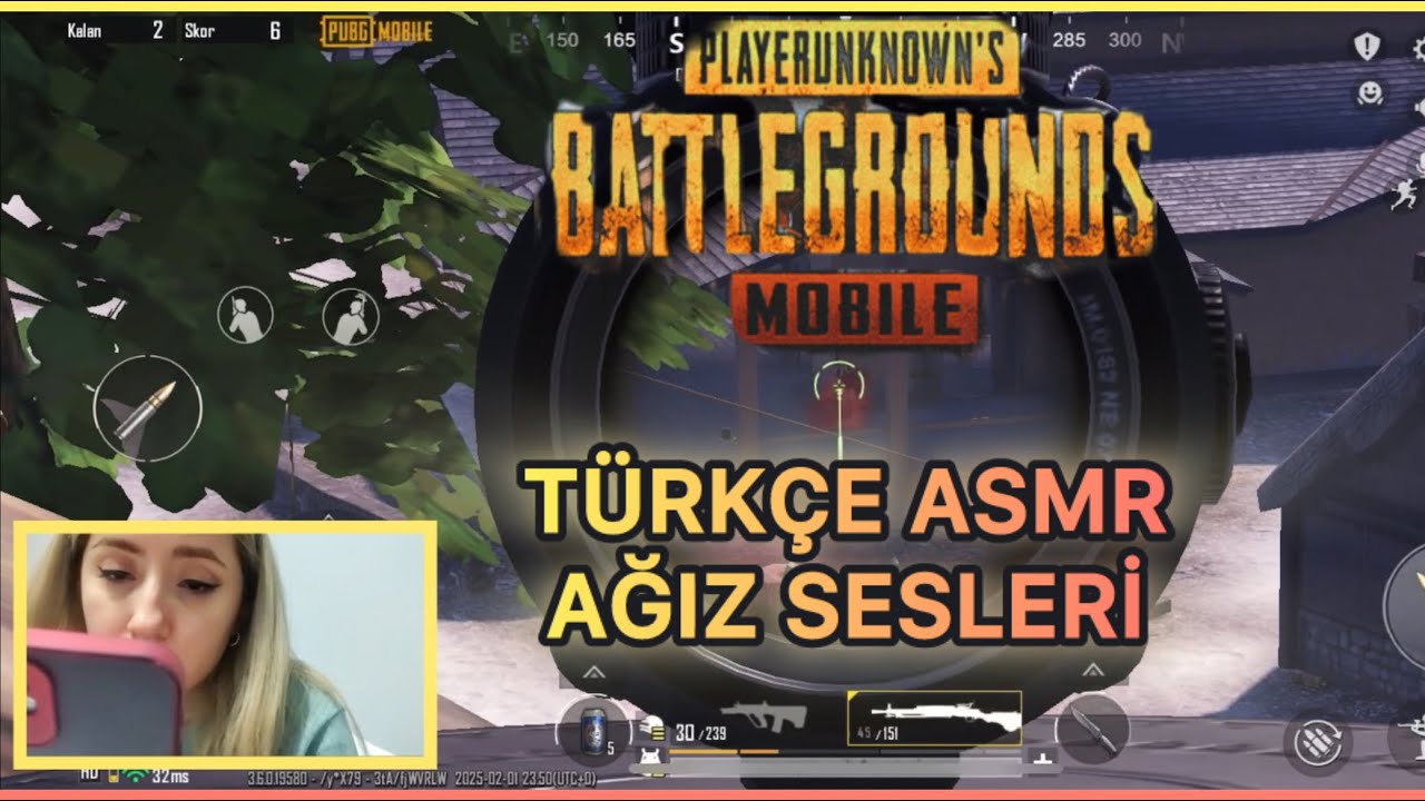 PUBG MOBILE TÜRKÇE ASMR AĞIZ SESLERİ