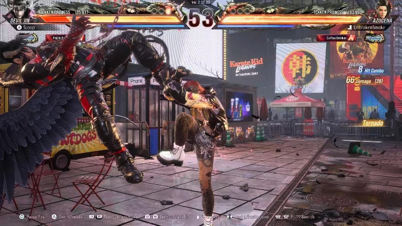 T8 season 2.02 Devil Jin vs Azucena 1+2