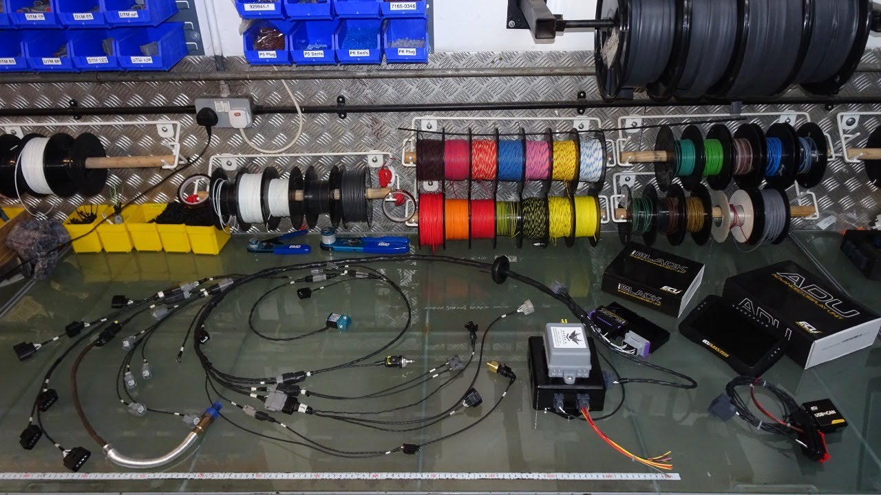 Adam Crest Motorsport JZ Modular Engine Harness with ECUMaster Black and ECUMaster ADU