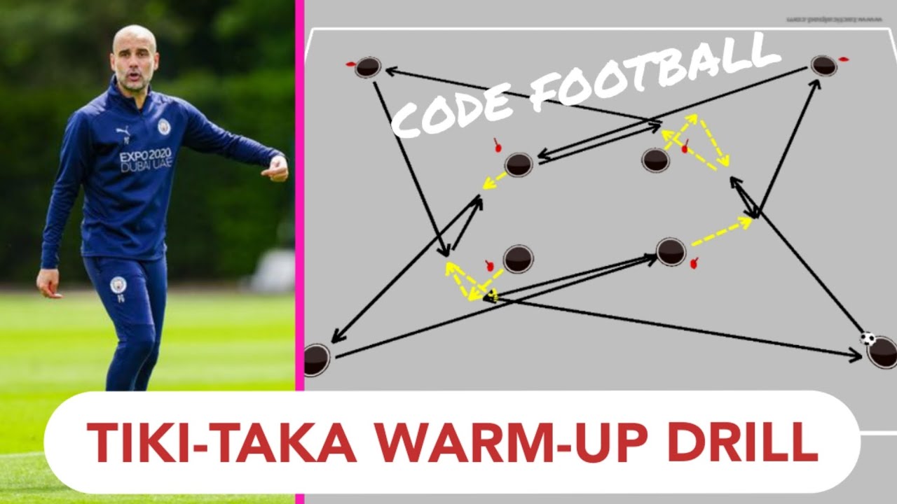 Tiki-taka warm-up passing drill!