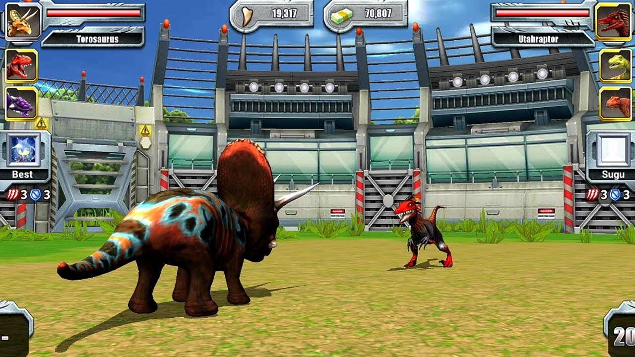Jurassic Park Builder JURASSIC Tournament Android Gameplay - Max Level Torosaurus