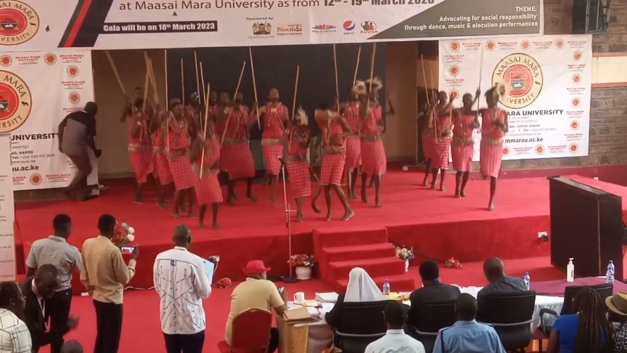 MAASAI MARA UNIVERSITY performance Maasai Cultural dance @ Kenya universities music festival