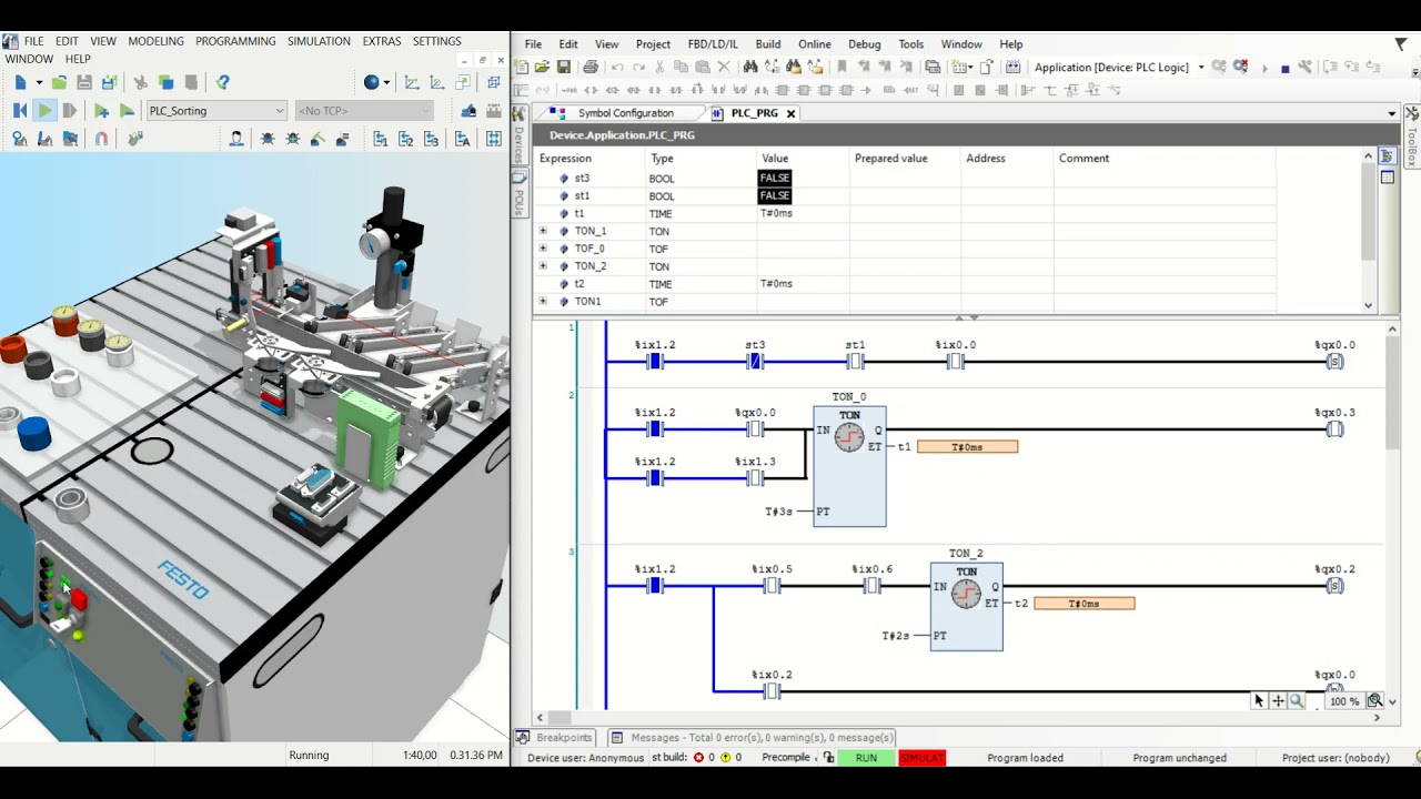 FESTO CODESYS-CIROS MODEL PROGRAMMING