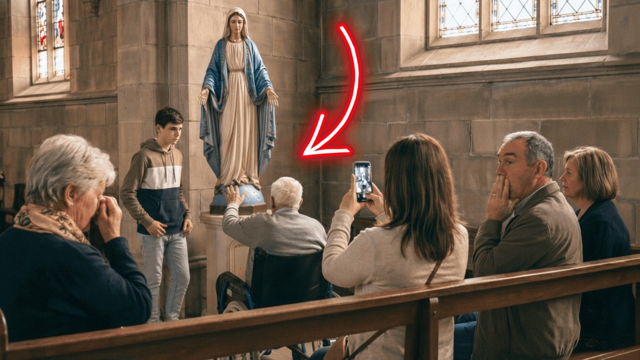 Grandson Took His 95-Year-Old Grandpa to See a Statue of the Virgin Mary - The Reason Moved Everyone