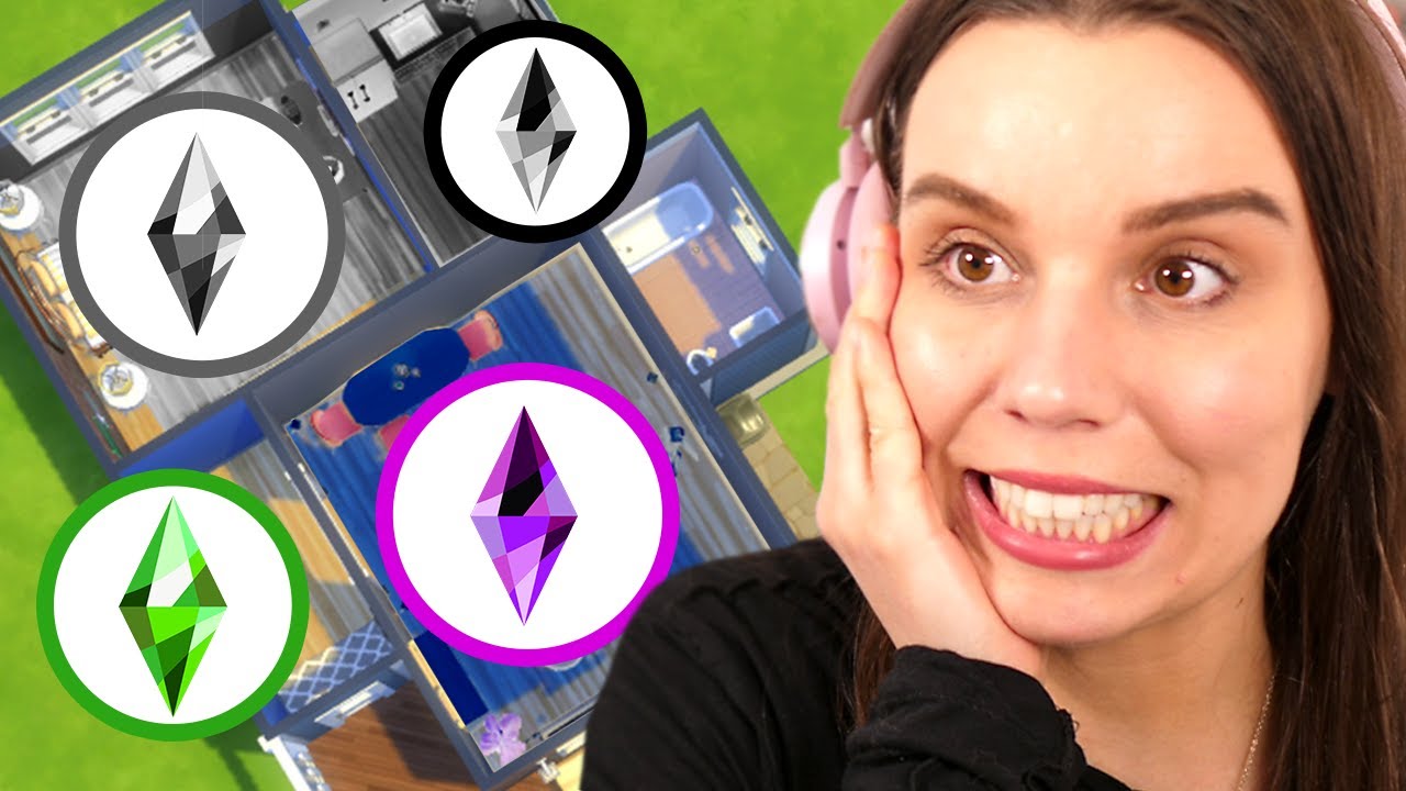 The Sims 4 but Every Room is a Different Colour Filter
