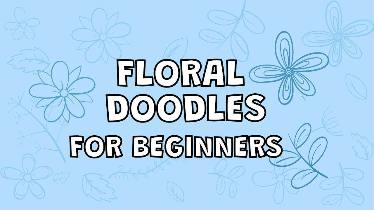 Floral Doodle For Beginners | Easy Floral Doodles for Relaxation | Mindful Art #neensdoodles