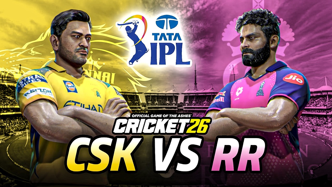TATA IPL 2026 | Chennai Super Kings VS Rajasthan Royals | Cricket 26 Gamplay - LIVE - Kritx Plays