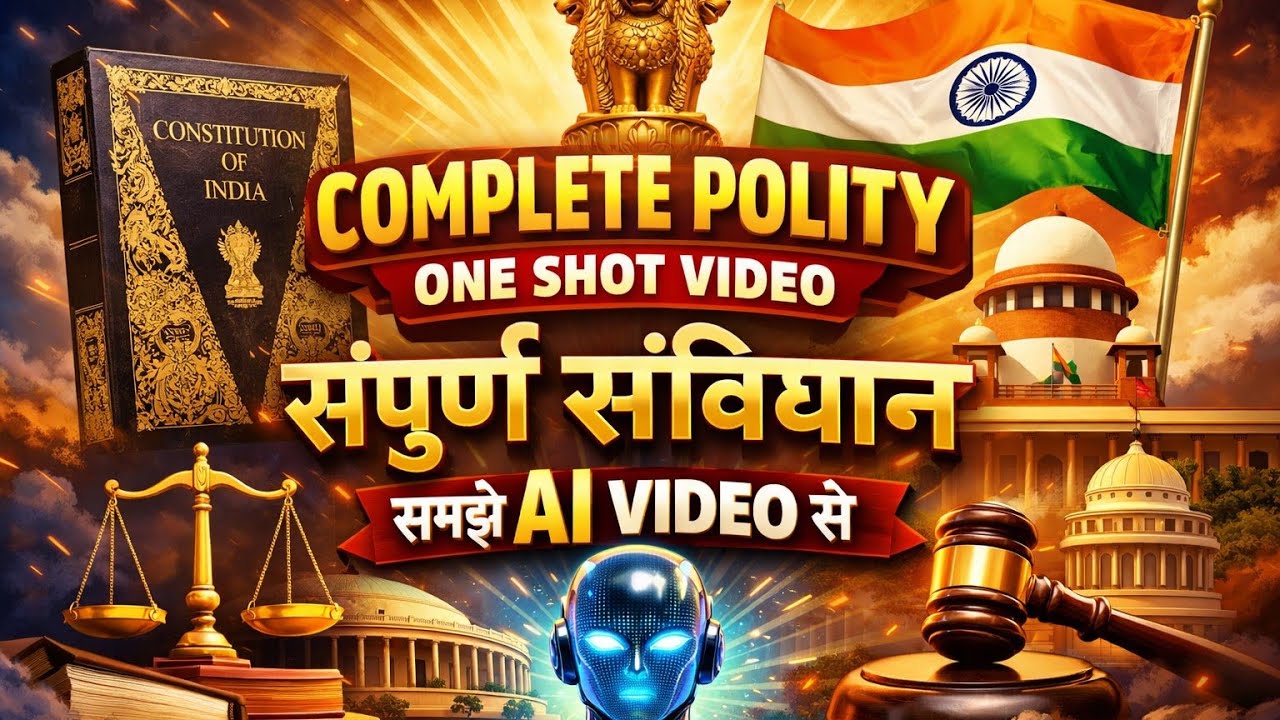 संपूर्ण संविधान complete indian Polity|Indian polity in one shot|indian constitution complete polity