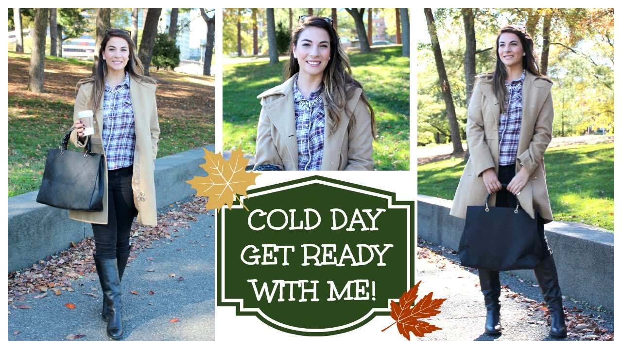 Get Ready With Me | Cold Day Makeup, Hair, Outfit