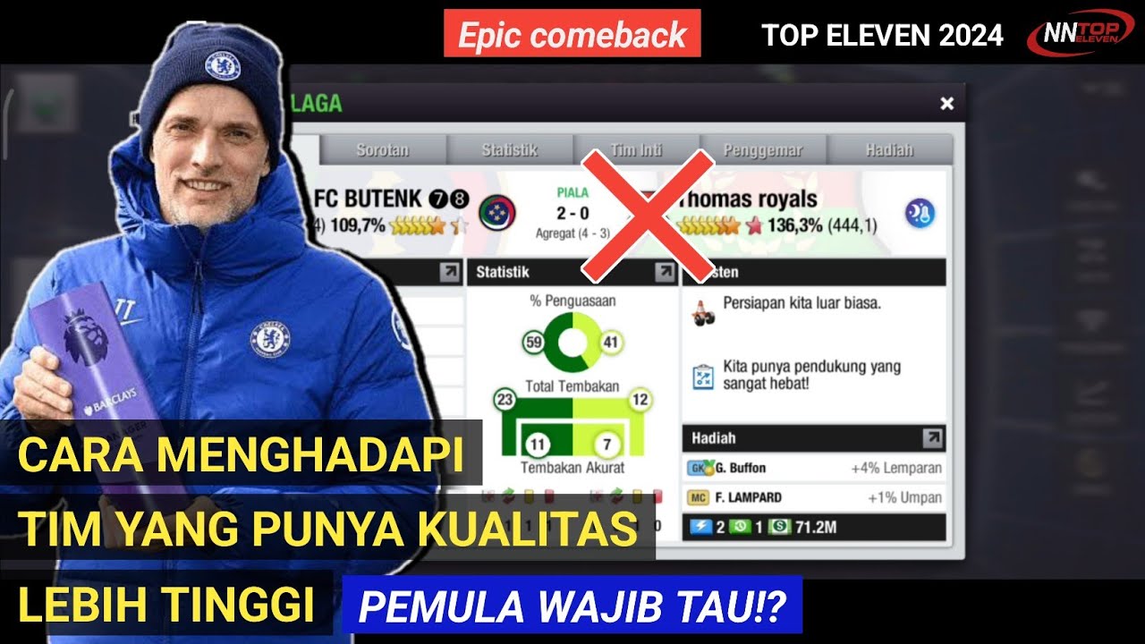 Kualitas Lawan Lebih Tinggi, Begini Cara Menghadapinya ⁉️ Top Eleven 2024