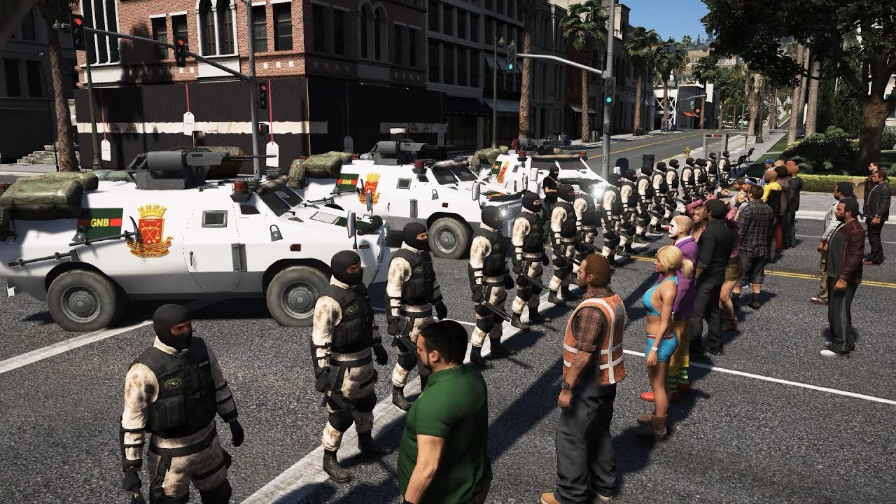 GTA V LSPDFR #183 GNB VZLA -  LA CIUDAD | TheAxelGamer