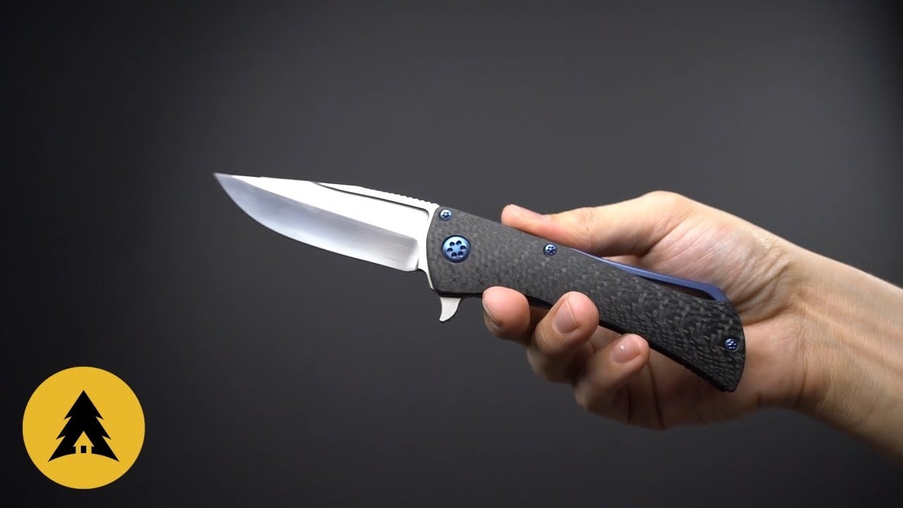 Складной нож Marfione Custom Closer сталь ELMAX, рукоять карбонтитан
