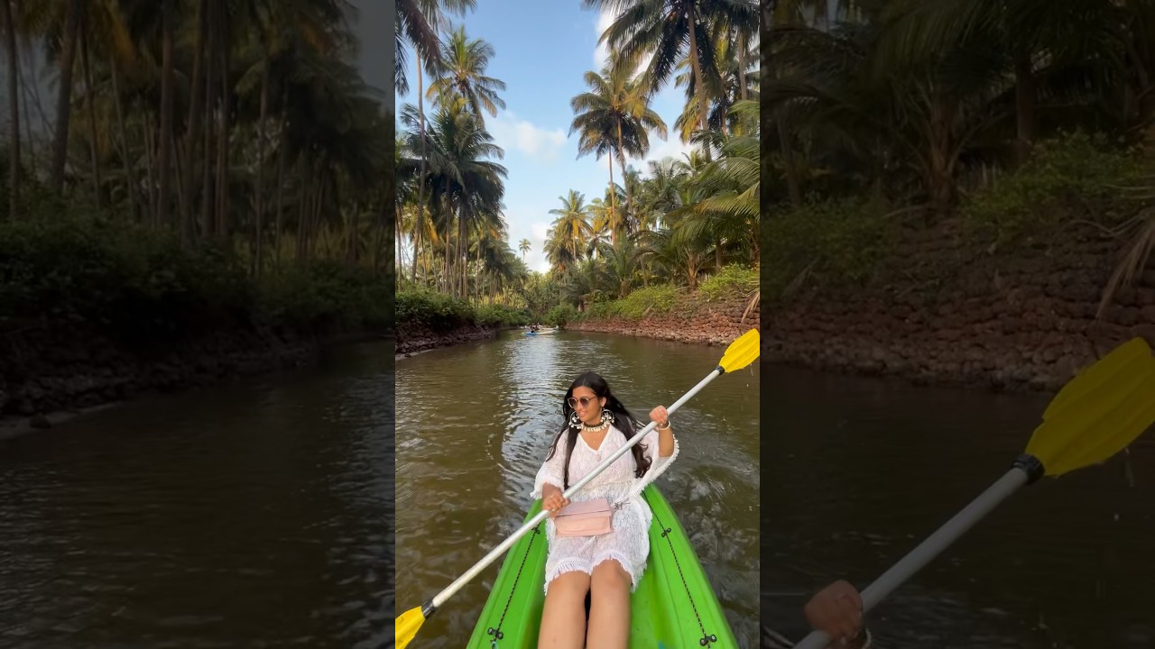 Cola Beach Kayaking | South Goa | Hidden Gem of Goa | Rikansh #viral #shorts #trending  #sunset